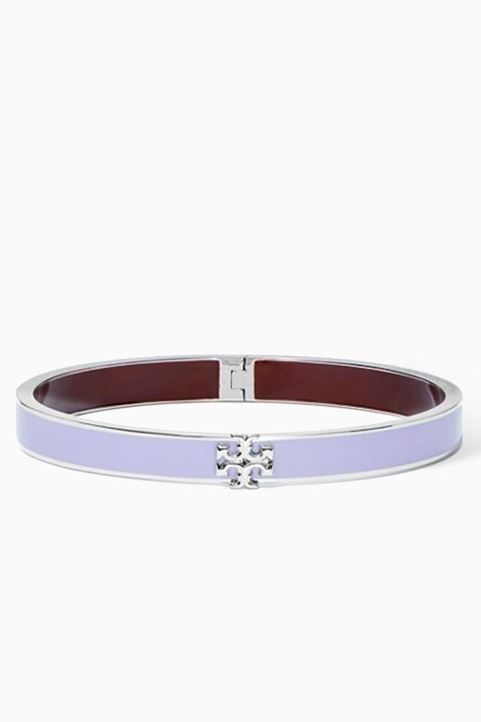 Kira Bracelet in 18kt Gold-plated Brass & Enamel, Silver