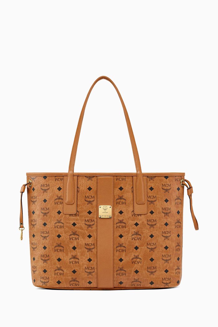 

Small Reversible Liz Shopper in Visetos, Brown