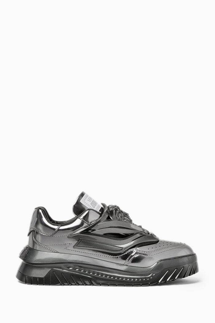 

Odissea Sneakers in Calf Leather, Grey