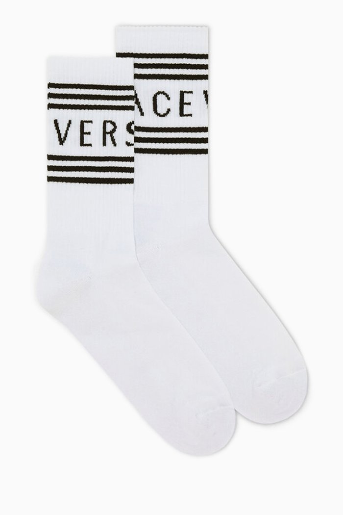 

90s Vintage Socks in Cotton-blend, Multicolour