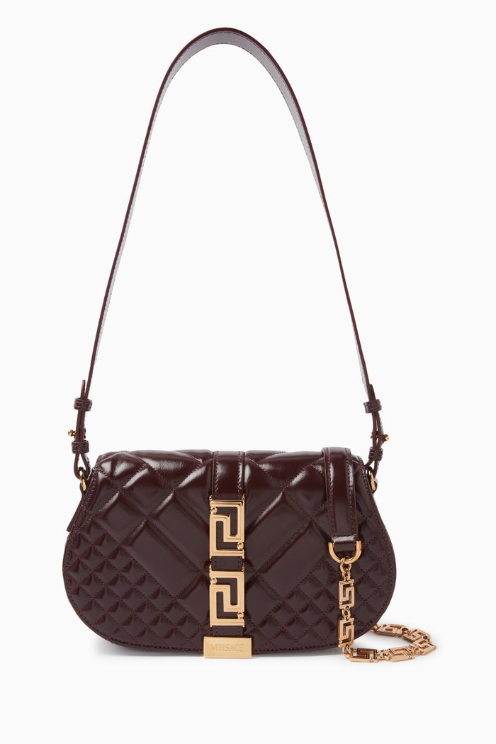 

Greca Goddess Shoulder Bag in Quilted Leather, Multicolour