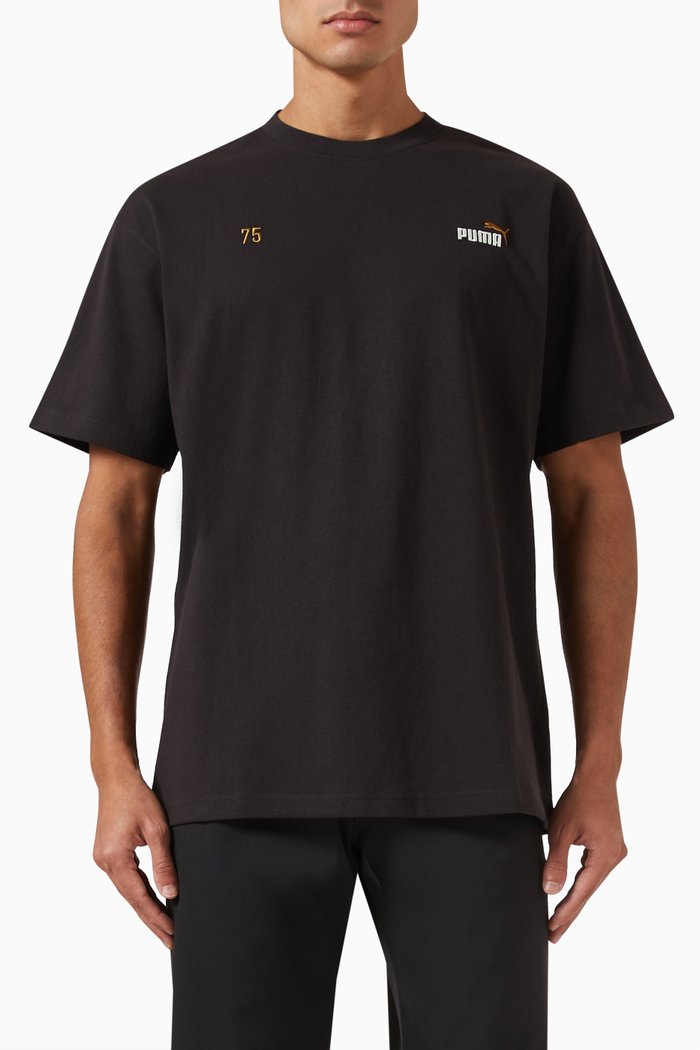 

No.1 Logo Celebration T-shirt in Jersey, Black