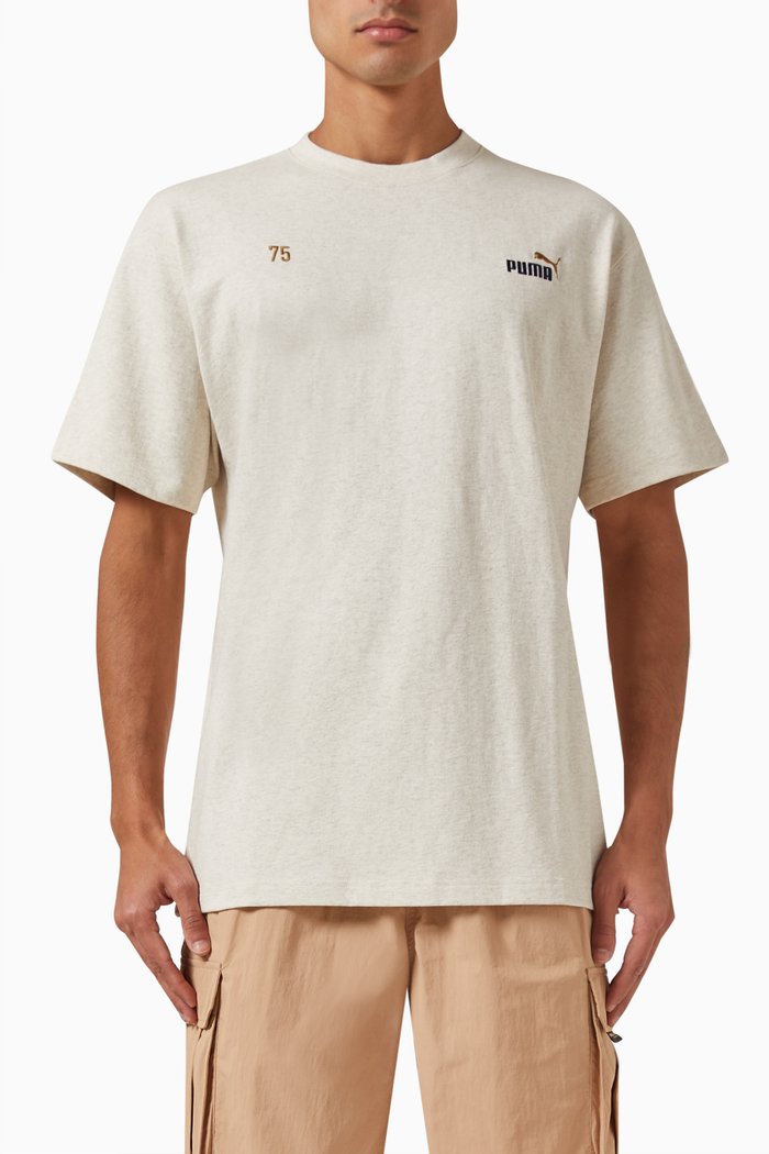 No.1 Logo Celebration T-shirt in Jersey, Neutral