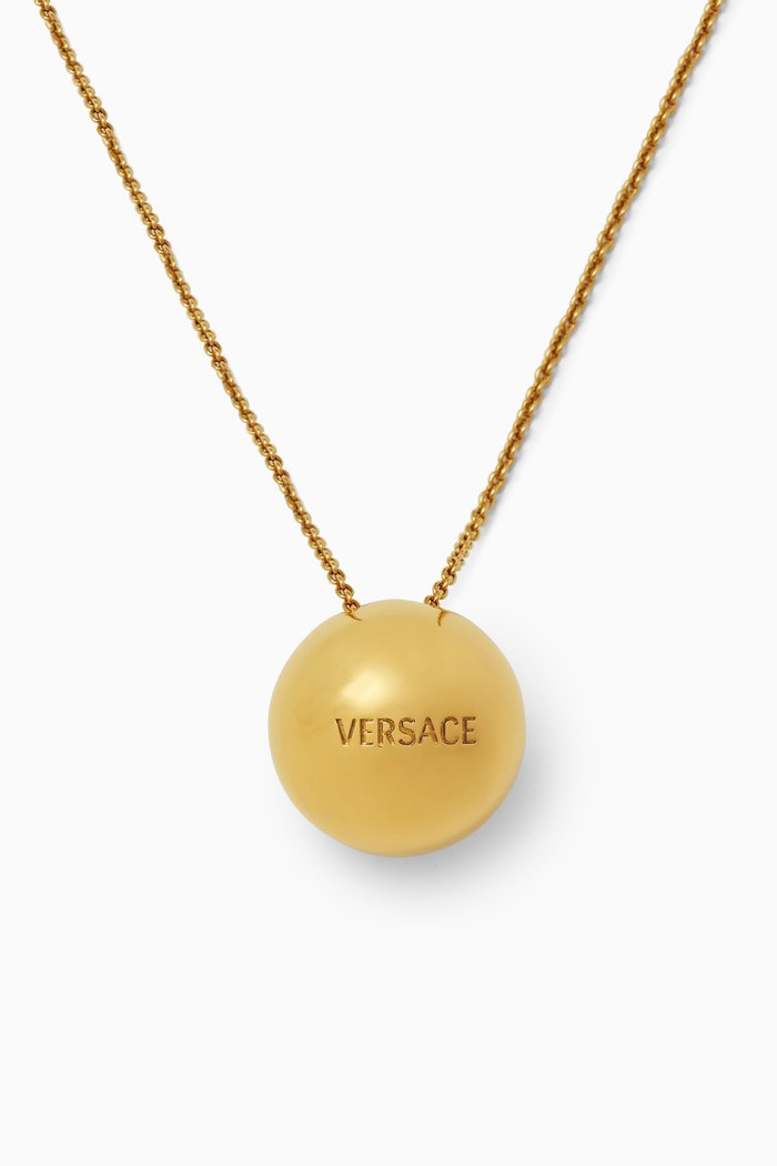 

Sphere Medusa Necklace in Metal, Gold