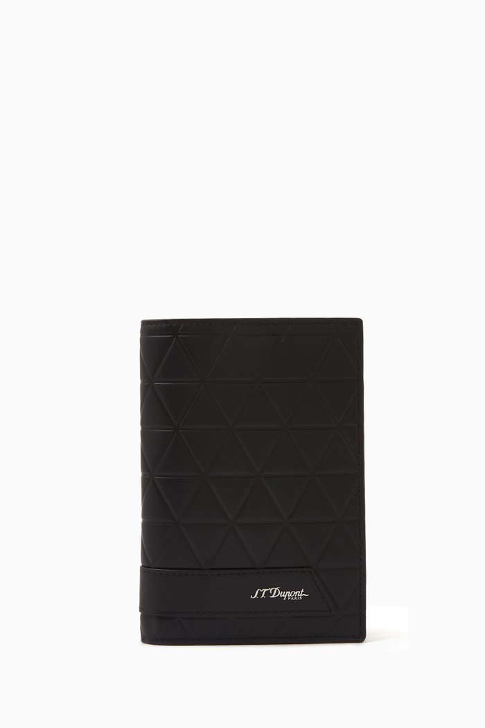 

Firehead Passport Holder in Leather, Black
