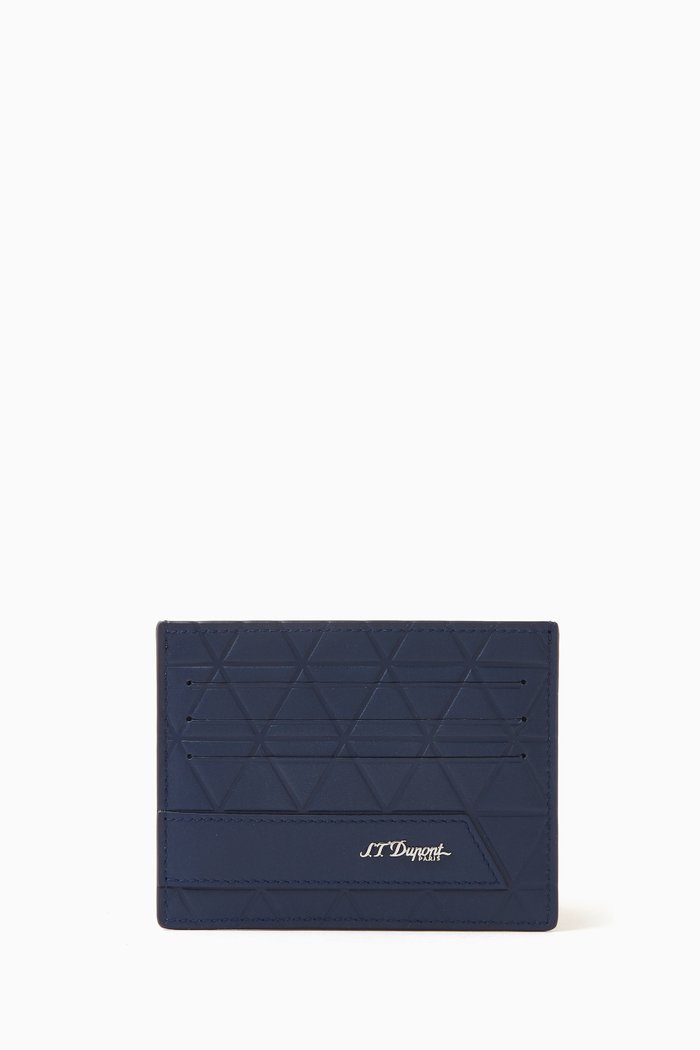 

Firehead Cardholder in Leather, Blue