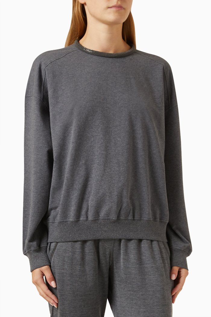 

Monilli Sweatshirt in Cotton-jersey, Grey