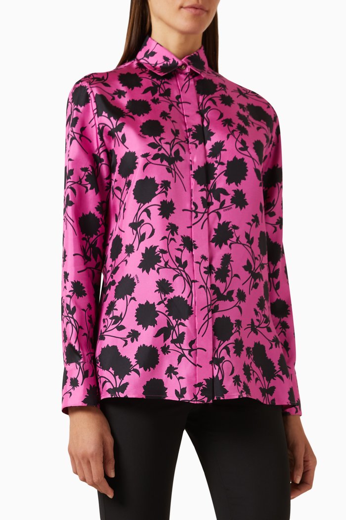 

Floral Shirt in Silk, Multicolour