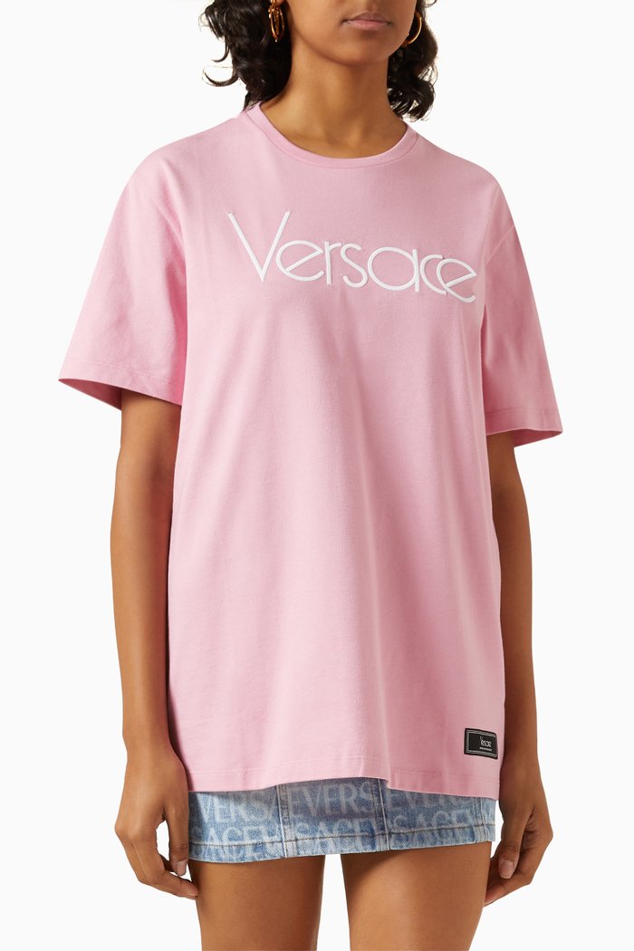 

Embroidered Logo T-shirt in Cotton, Multicolour