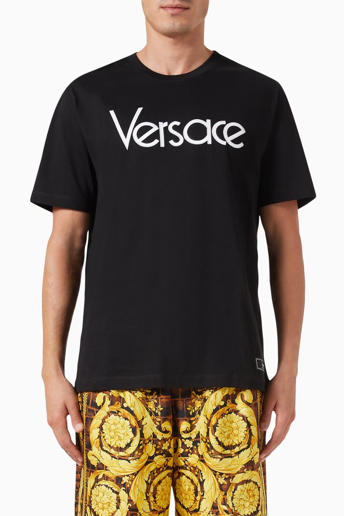 1978 Re-edition Logo T-shirt in Cotton-jersey, Black