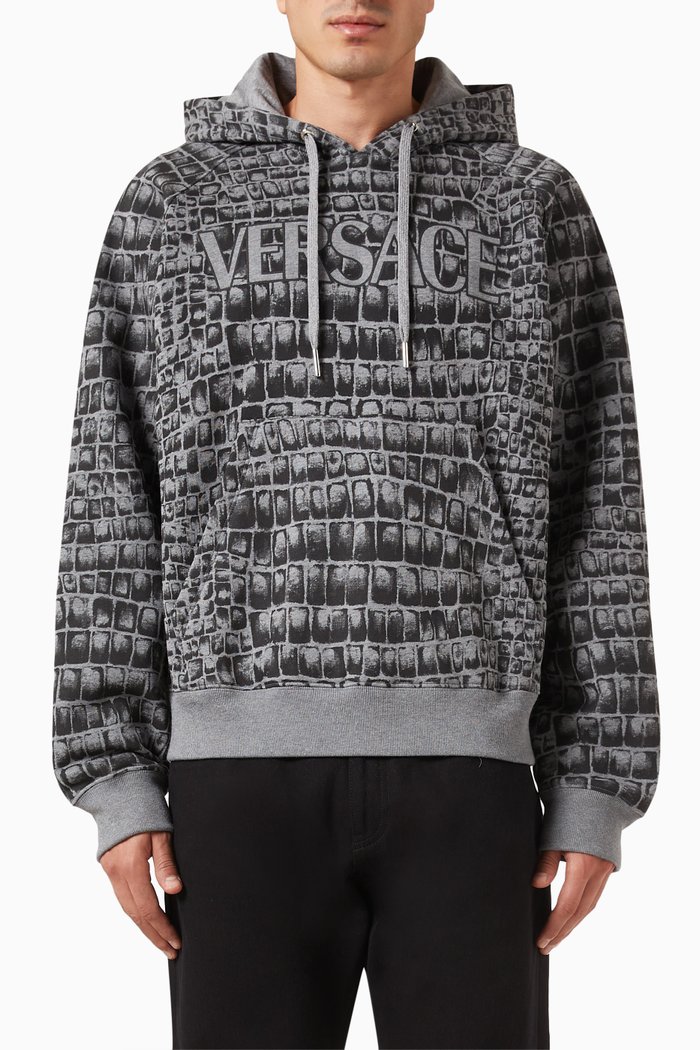 Coccodrillo Logo Hoodie in Cotton, Multicolour