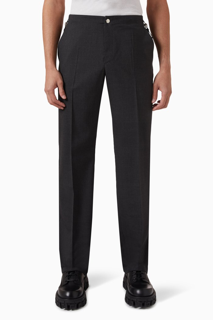 

Informal Pants in Wool, Grey
