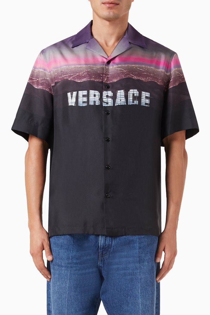 

Versace Hills Printed Shirt in Silk, Multicolour