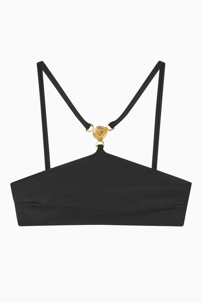 

Medusa '95 Bikini Top in Nylon, Black