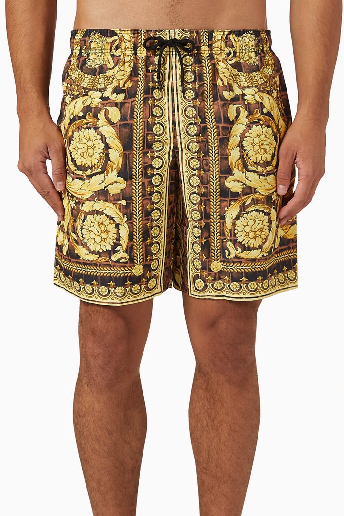 

Baroccodile Swim Board Shorts in Nylon, Multicolour