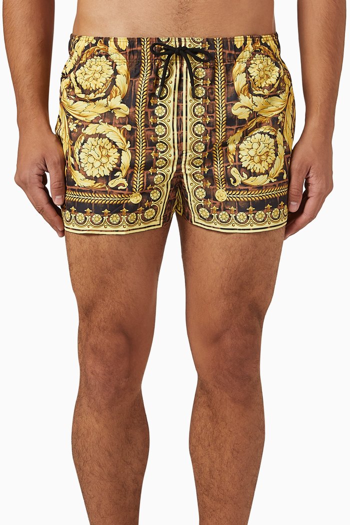 

Baroccodile Swim Shorts in Nylon, Multicolour
