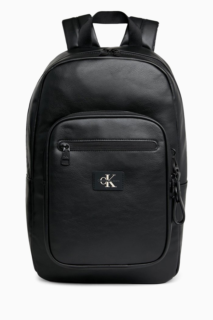 

Logo Patch Backpack, Black