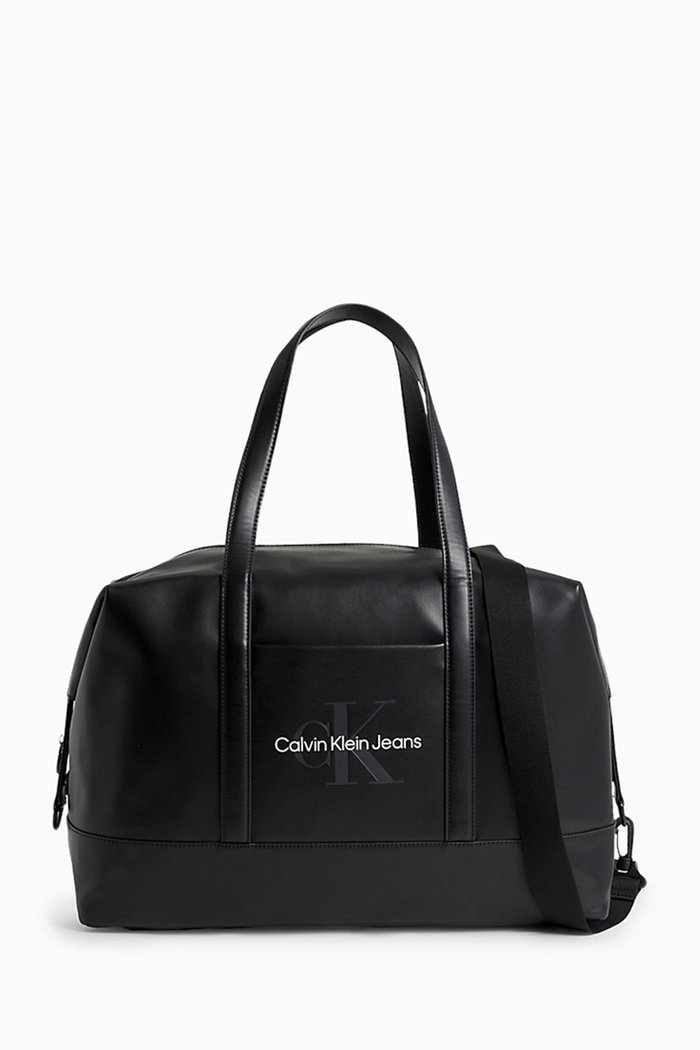 

Monogram Logo Duffle Bag in Nylon, Black