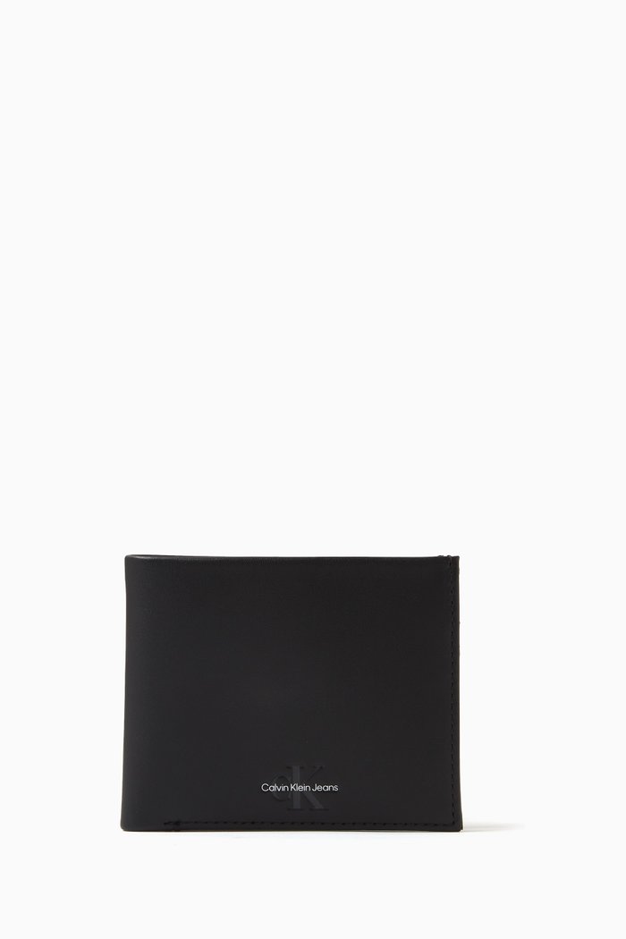 

Monogram Billfold Wallet in Leather, Black