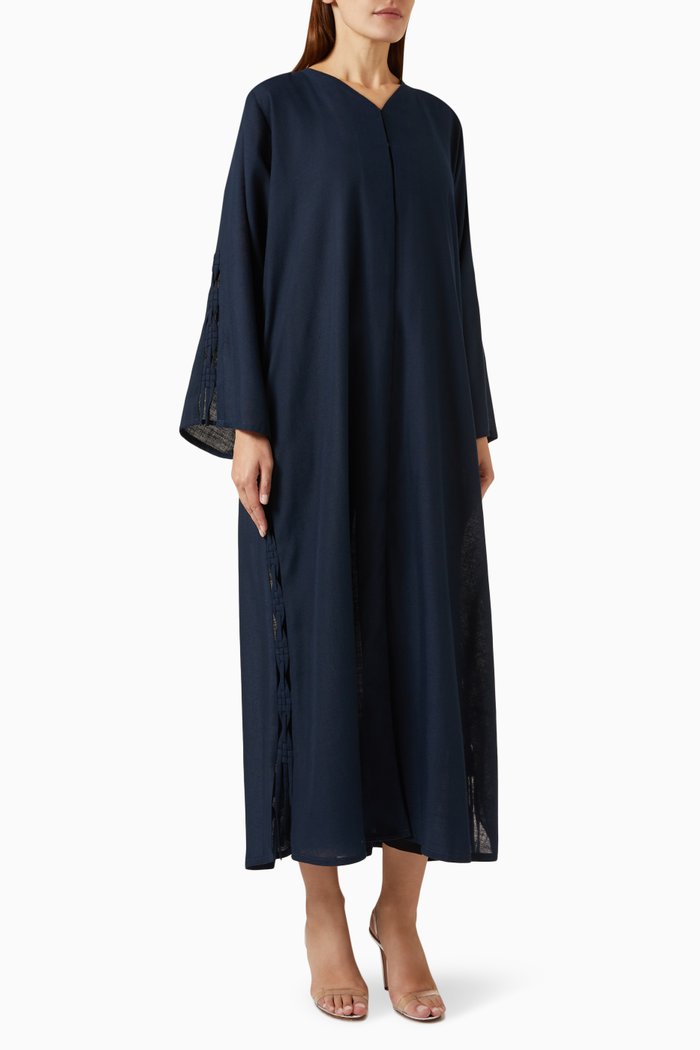 

Knot Pattern Abaya, Blue