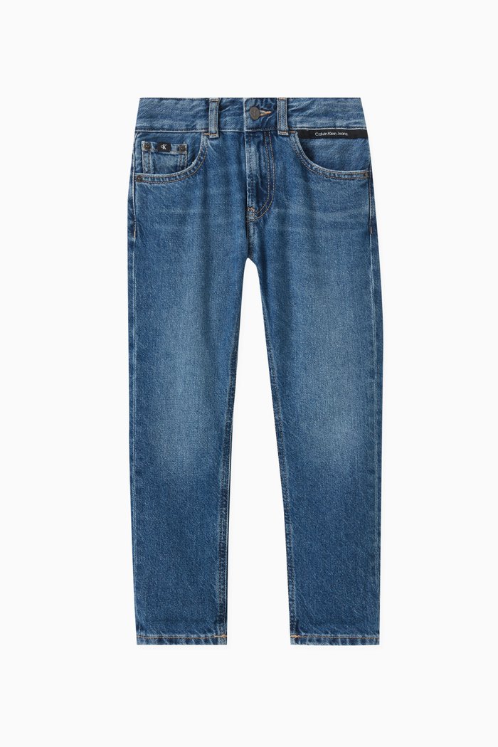 

Dad-fit Jeans in Denim, Blue
