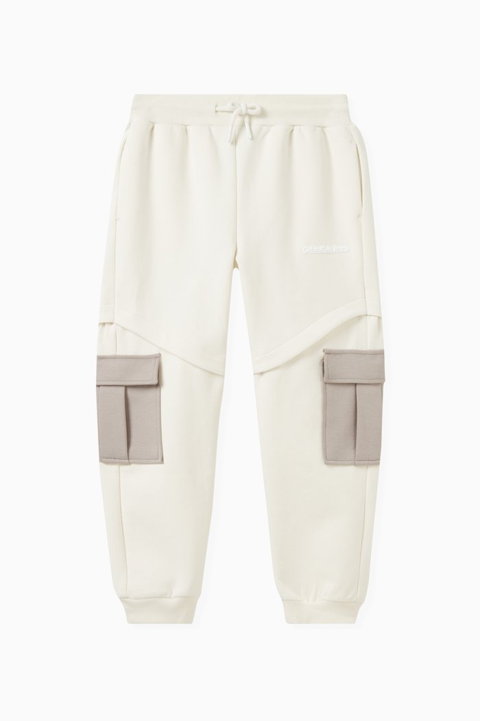 

Colour-Block Joggers in Organic Cotton Spacer Blend, Neutral