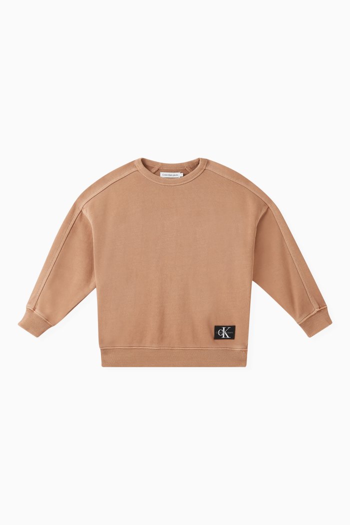 

Mineral Dyed Sweatshirt in Cotton-terry, Neutral