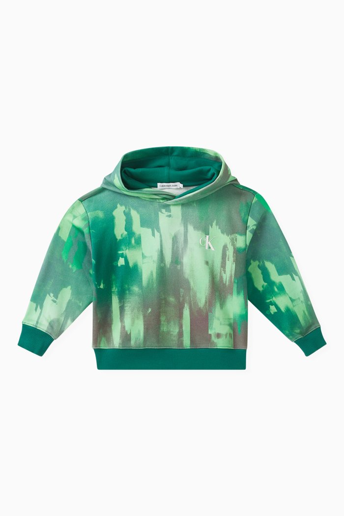 

Hyper Real Hoodie in Cotton-blend, Green