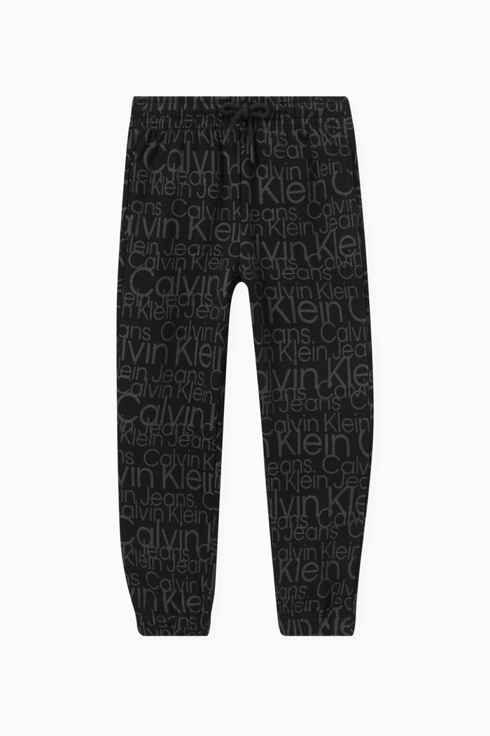 

Glow in the Dark Logo Sweatpants in Jersey, Black