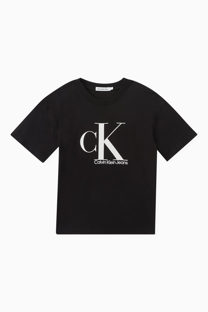 

Logo-print T-shirt in Cotton, Black