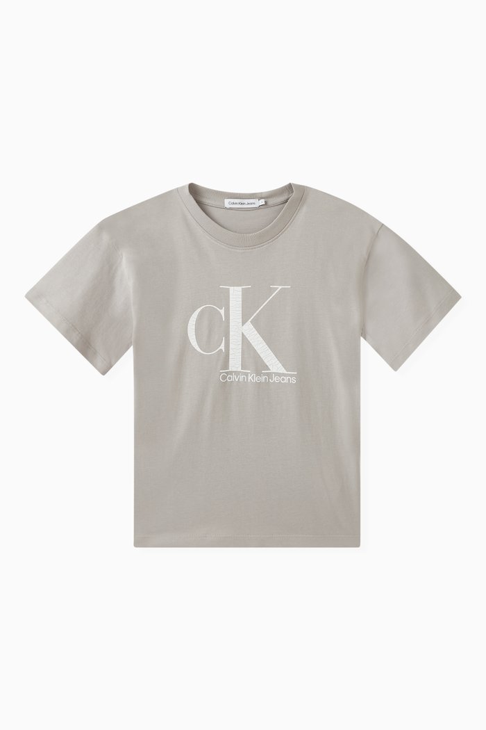 

Logo-print T-shirt in Cotton, Grey