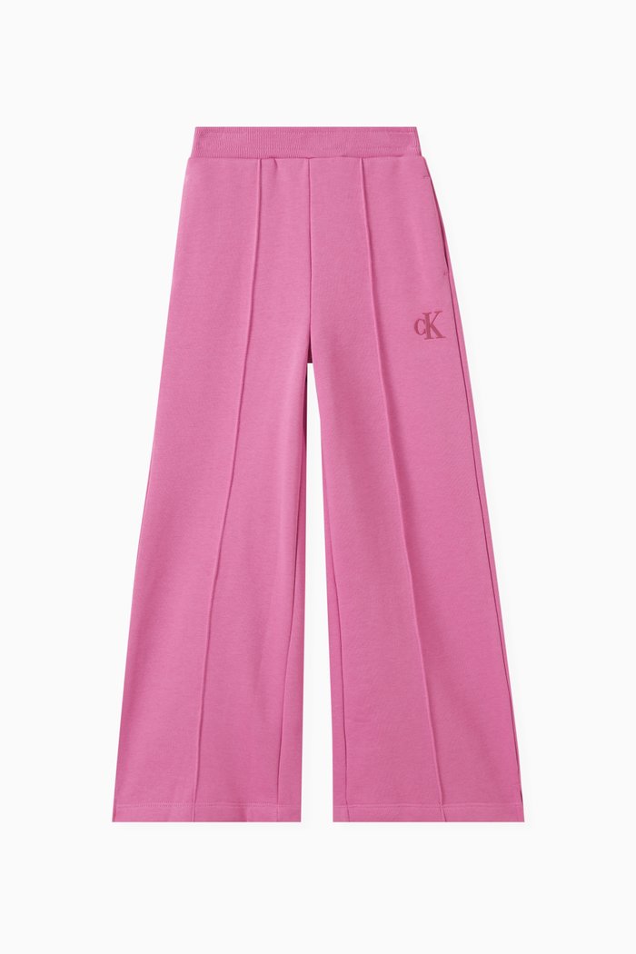 

CK Logo Sweatpants in Cotton-jersey, Pink