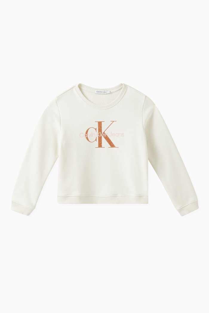 

Logo-print Sweatshirt in Cotton, Neutral