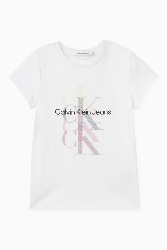

Logo Slim-fit T-shirt in Cotton-jersey, White