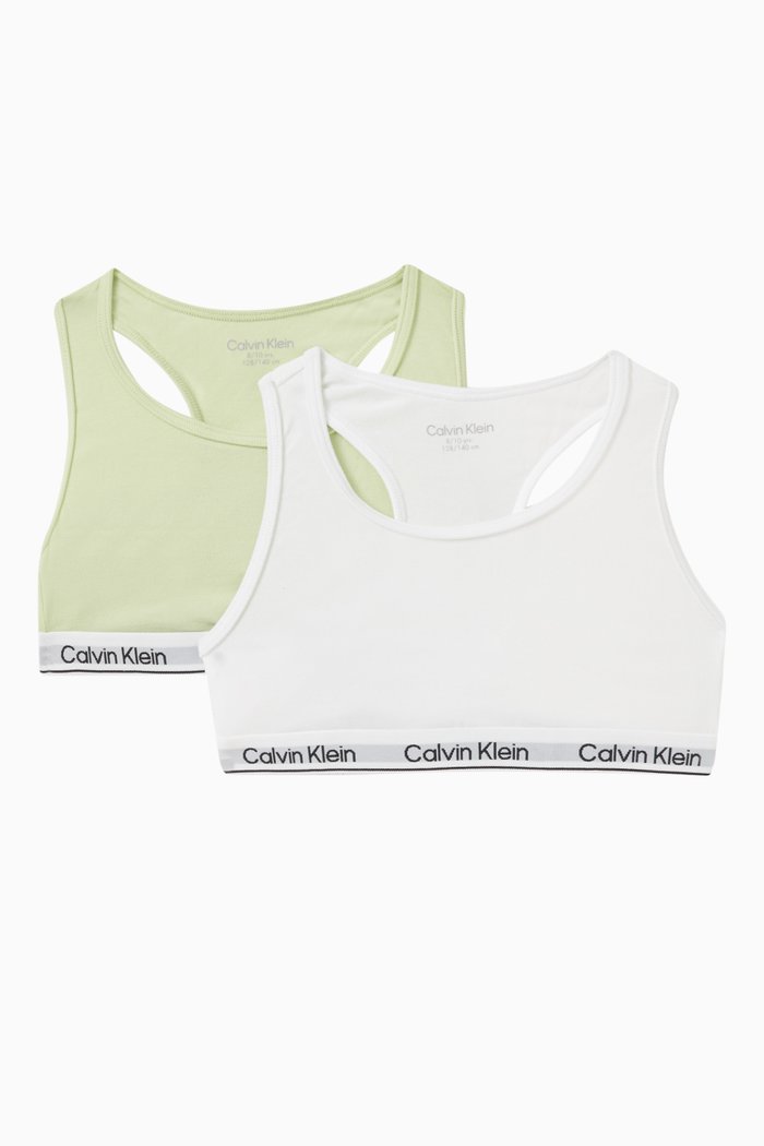 

Logo Bralette in Cotton, Set of 2, Multicolour