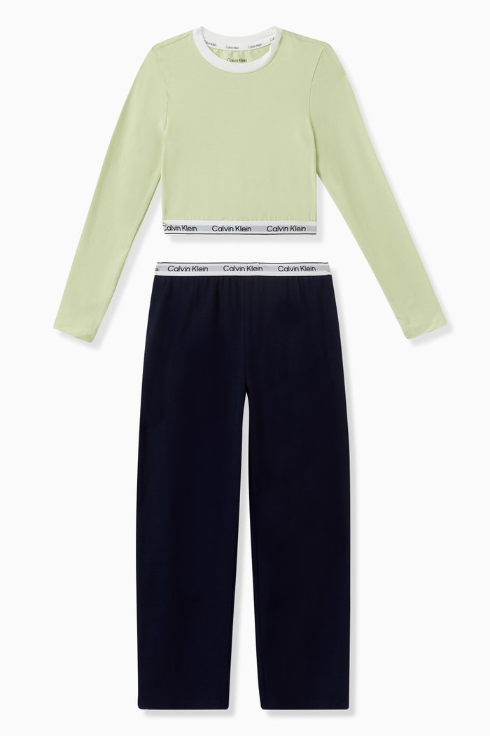 

Pyjama Set in Modern Cotton, Multicolour