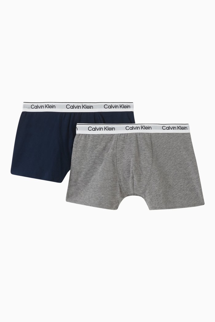 

Logo Trunks in Cotton, Set of 2, Multicolour