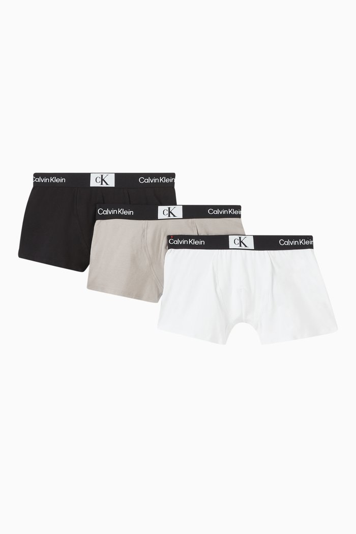 

Logo Trunks in Cotton, Pack of 3, Multicolour