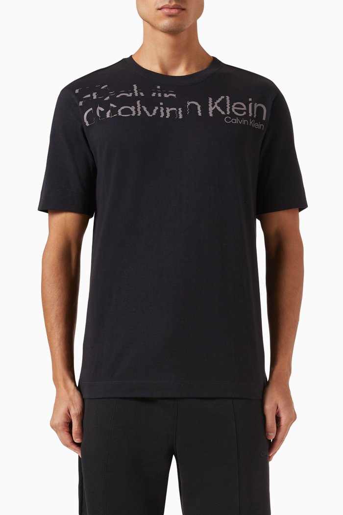 

Graphic Logo T-shirt in Cotton-jersey, Black