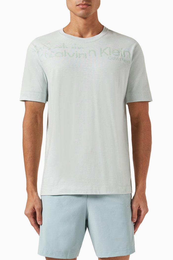 Graphic Logo T-shirt in Cotton-jersey, Grey