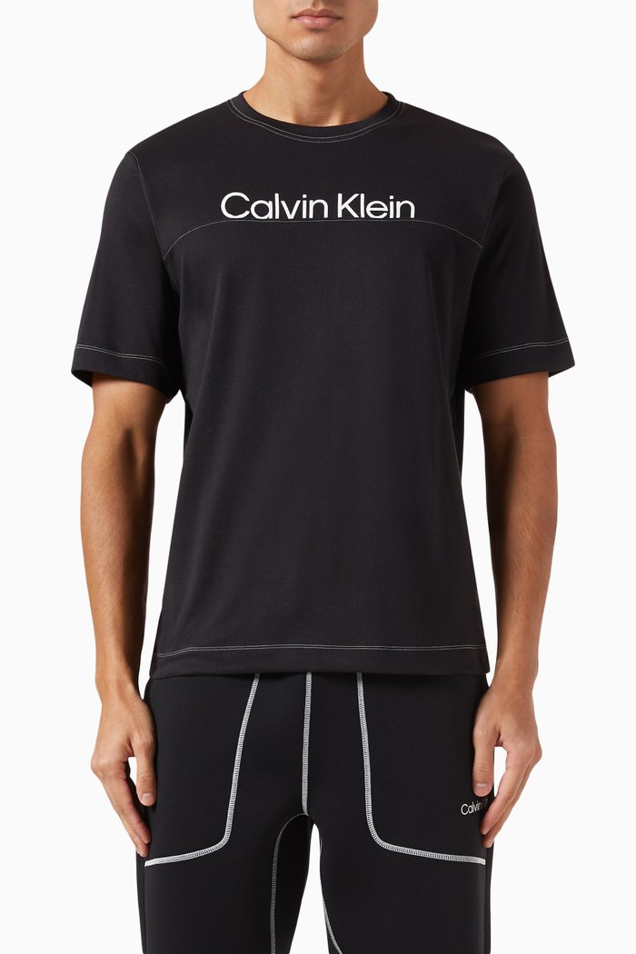 

Logo Gym T-shirt in Cotton-jersey, Black