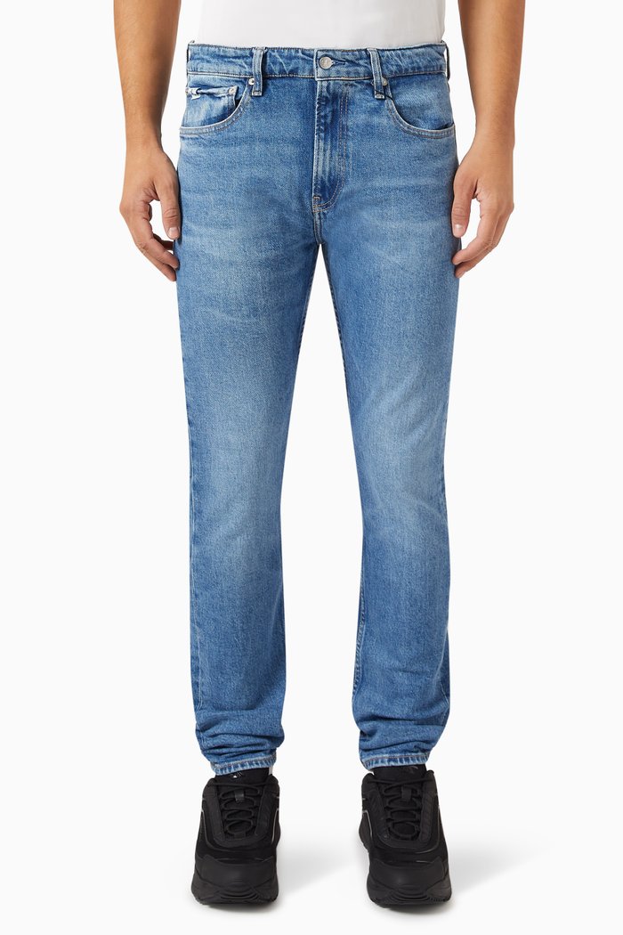 

Tapered Jeans in Denim Stretch, Blue