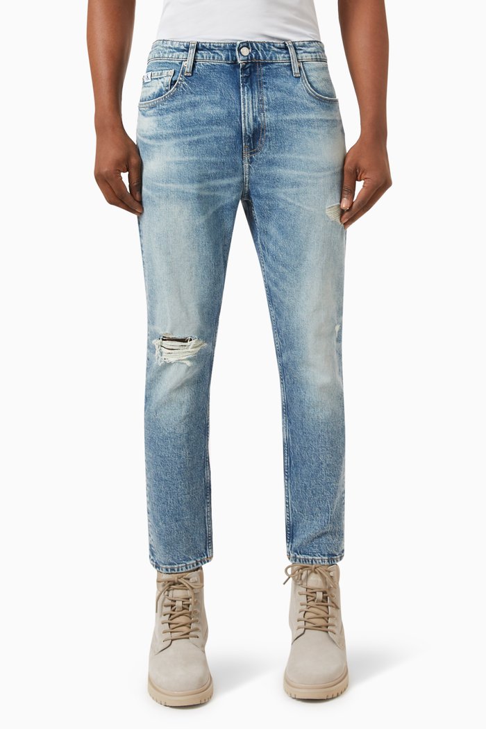 

Dad-fit Jeans in Denim, Blue