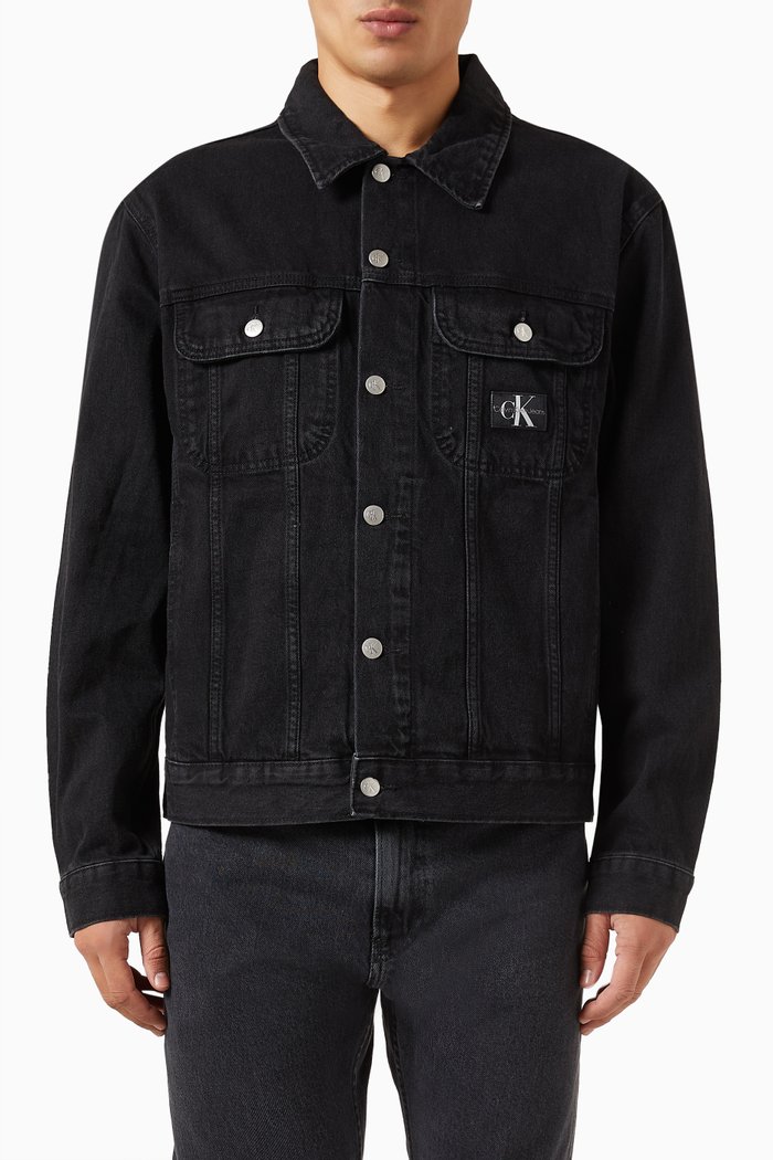 90's Trucket Jacket in Denim, Black