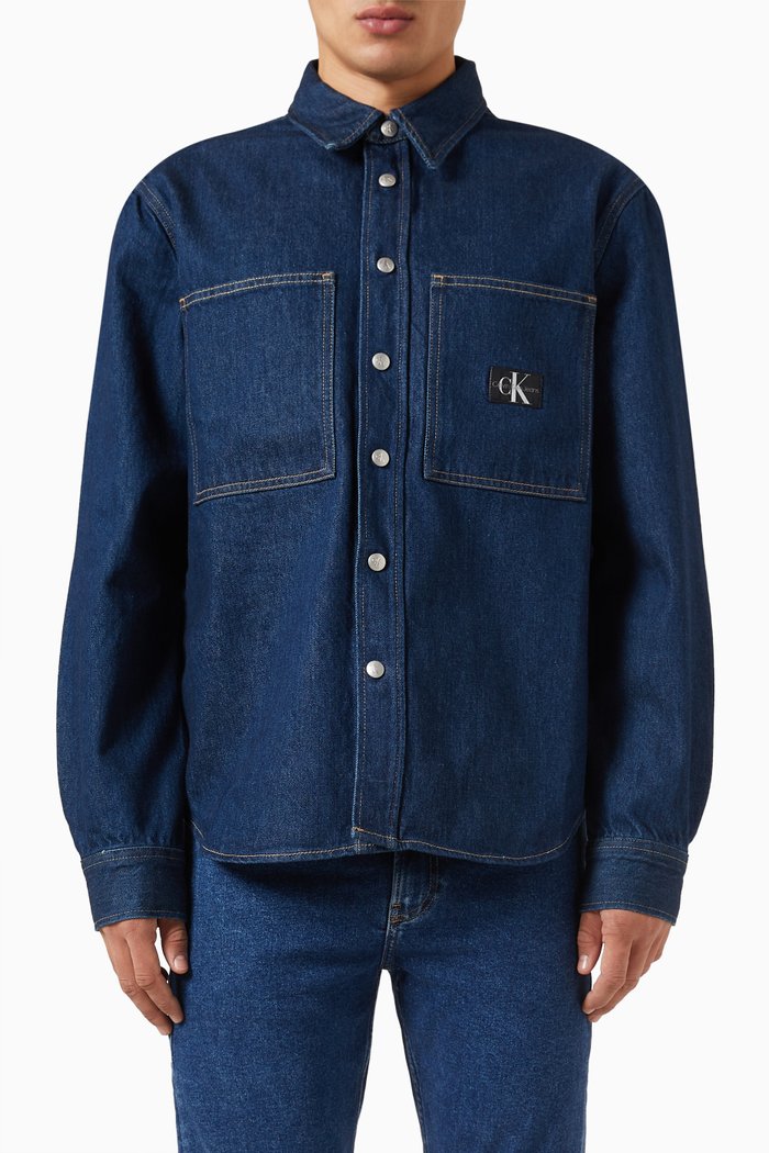 

Logo Shirt in Denim, Blue