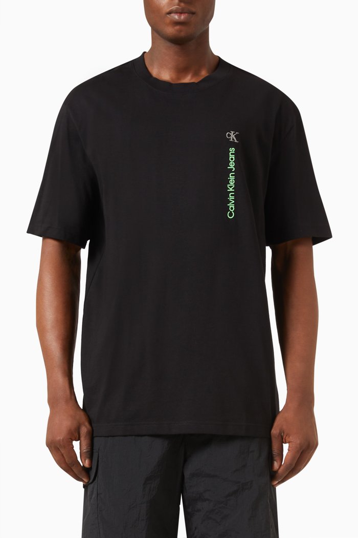 

Oversized-fit T-shirt in Cotton-jersey, Black