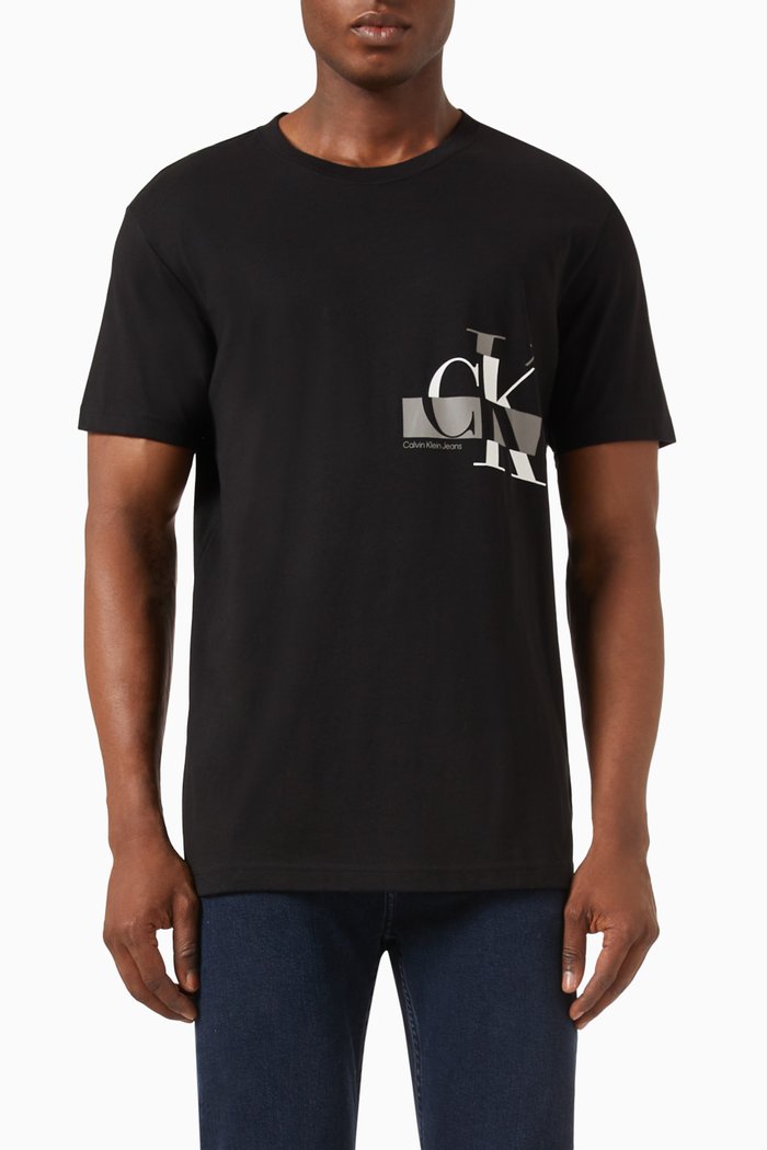 

Monogram T-shirt in Cotton-jersey, Black