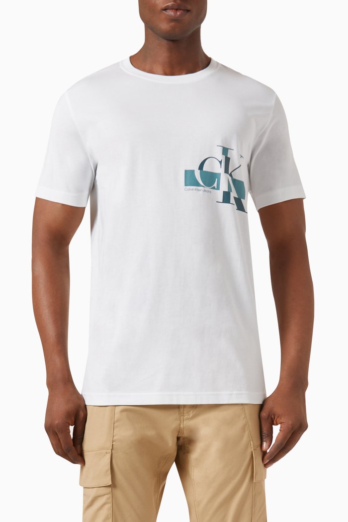 

Monogram T-shirt in Cotton-jersey, White