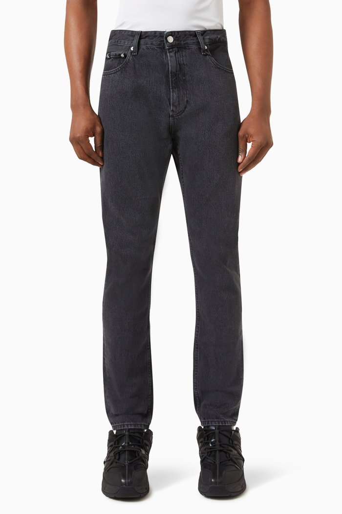 

Dad-fit Jeans in Denim, Black