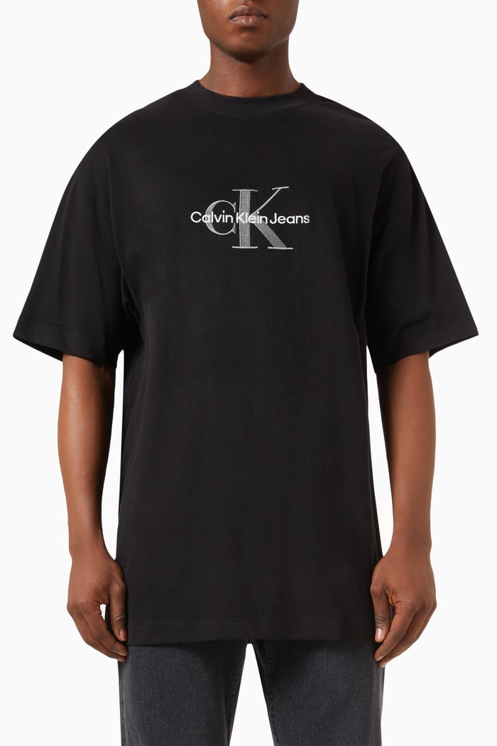 

Monogram Oversized-fit T-shirt in Cotton, Black